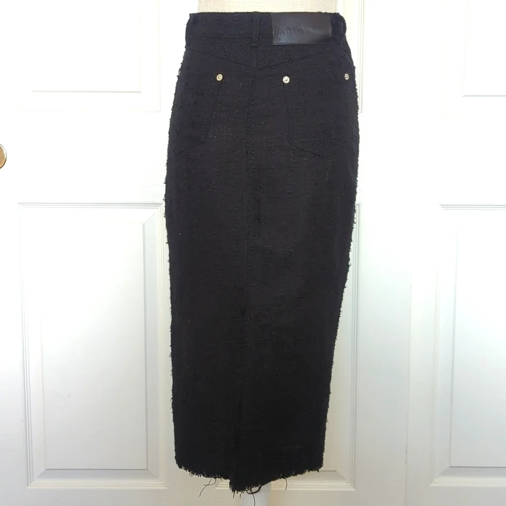 STAUD Guinevere Stretch Midi Skirt